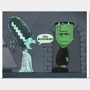 Halloween Blockhead Posters and Art